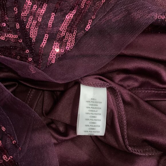 Vince Camuto burgundy sequin mini dress size 6 - Picture 8 of 8
